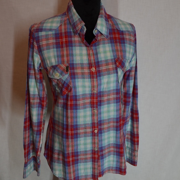 John, John Denim Women's Cowgirl Long Sleeve Shirt - Picture 1 of 4